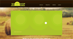 Desktop Screenshot of bioshopsintniklaas.be